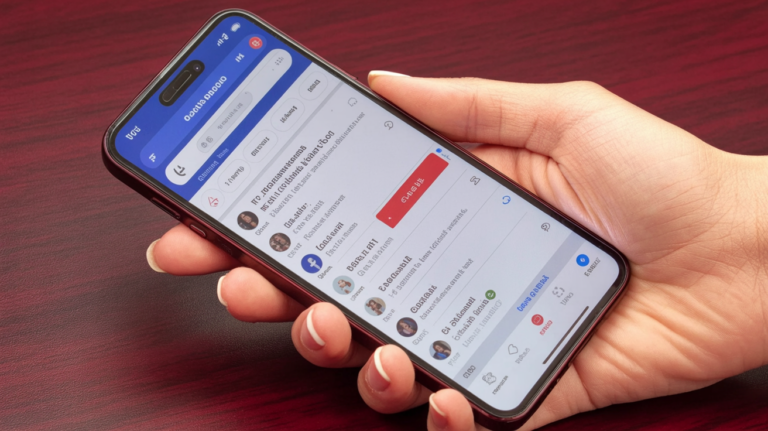 Smartphone displaying a Facebook group page, used as the article featured image