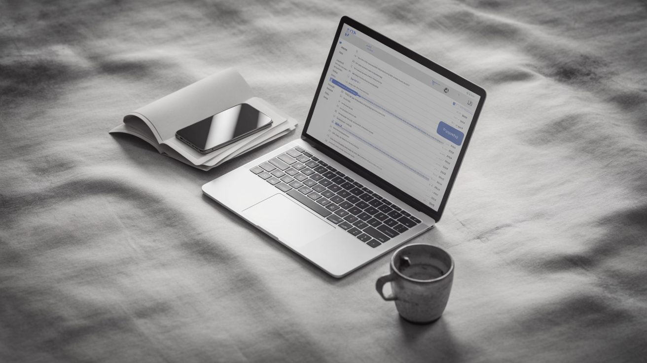 A business email mistake in a modern office setting