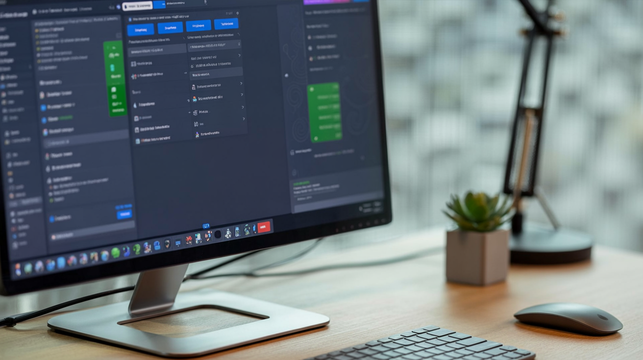 A software tutorial being created on a computer screen