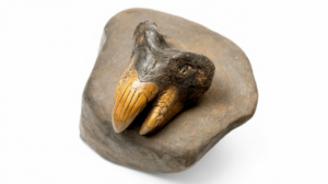 Close-up of a fossil hominin tooth used as featured image