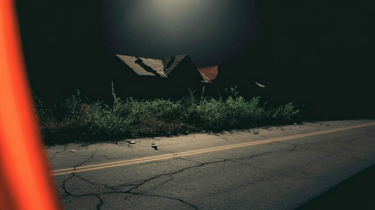 Abandoned remnants of Times Beach, Missouri after contamination and demolition