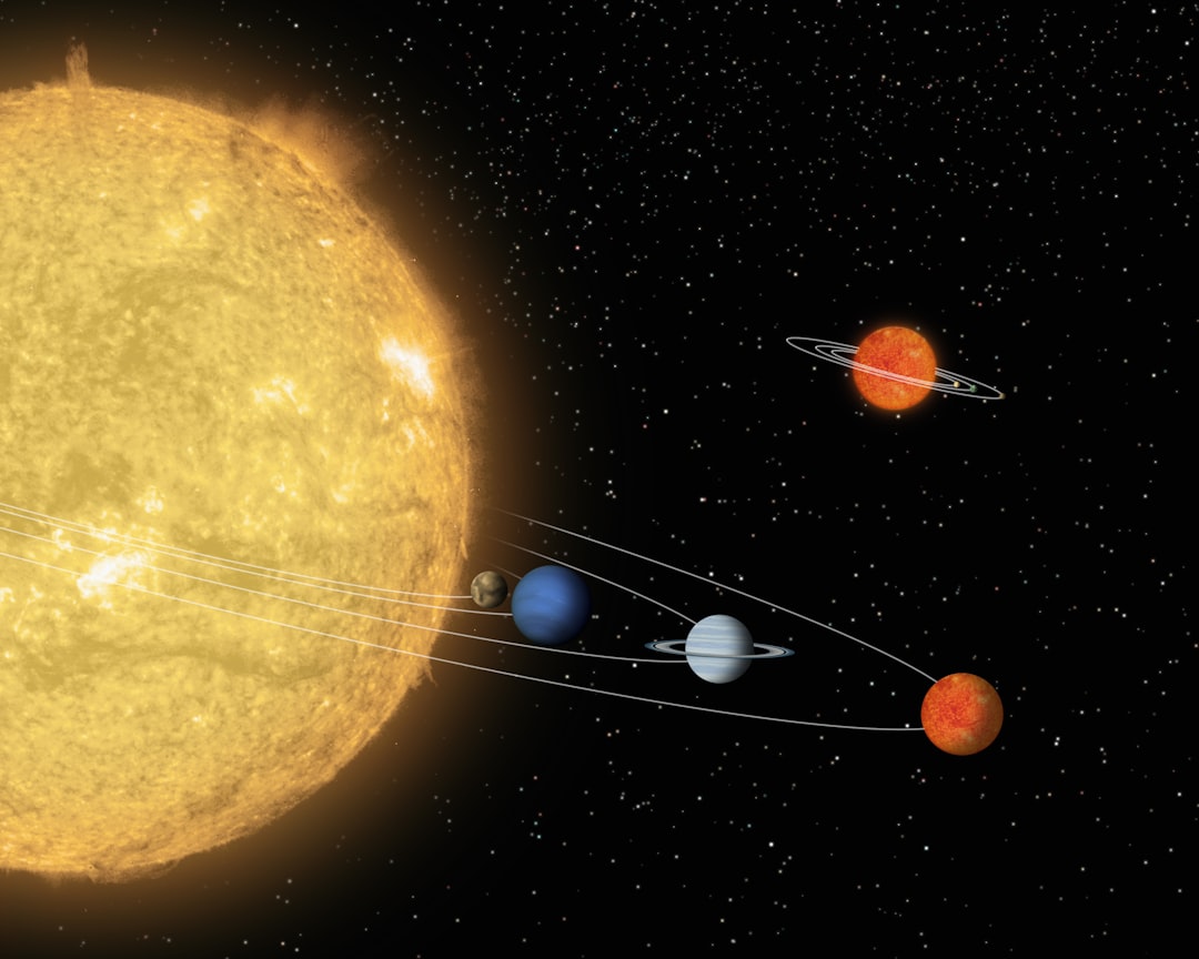 within days: The Sun and Earth in space, illustrating Earth’s dependence on sunlight.