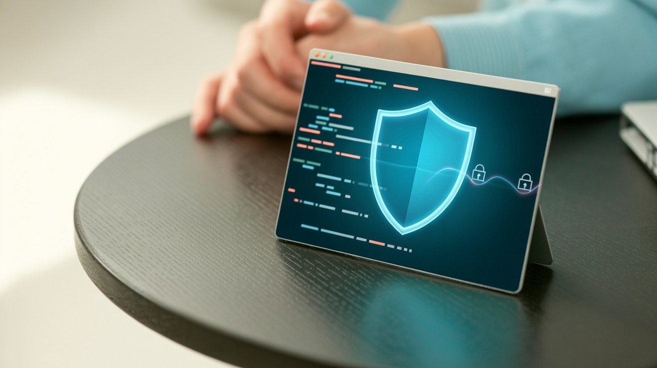Editorial image representing Firefox browser security and vulnerability hardening