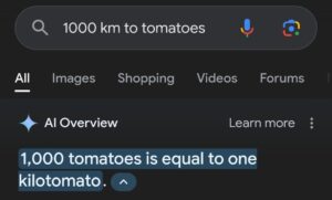 google ai search: A search results page showing an AI overview panel and conversational search interface.
