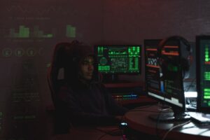 Email security researcher Cory Solovewicz examining messages sent to a placeholder domain