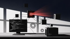 Editorial image representing the malicious Rust arrayref crate supply chain attack.