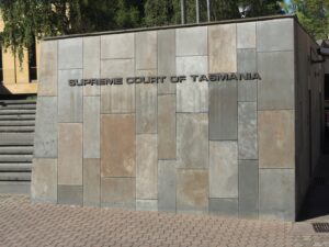 Exterior of the Supreme Court of Tasmania in Hobart