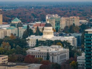 California State Capitol, the seat of the legislature that approved amendments to AB 1856.