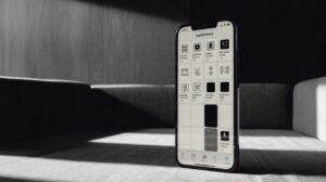 An iPhone displaying an app marketplace screen