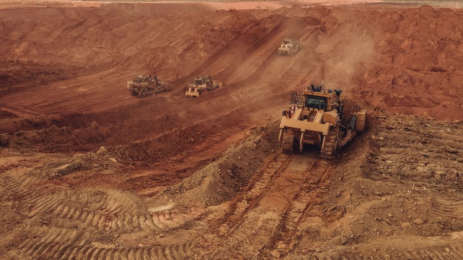 Aerial view of an Australian mining operation